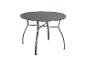Ronde tuintafel van grijs metaal