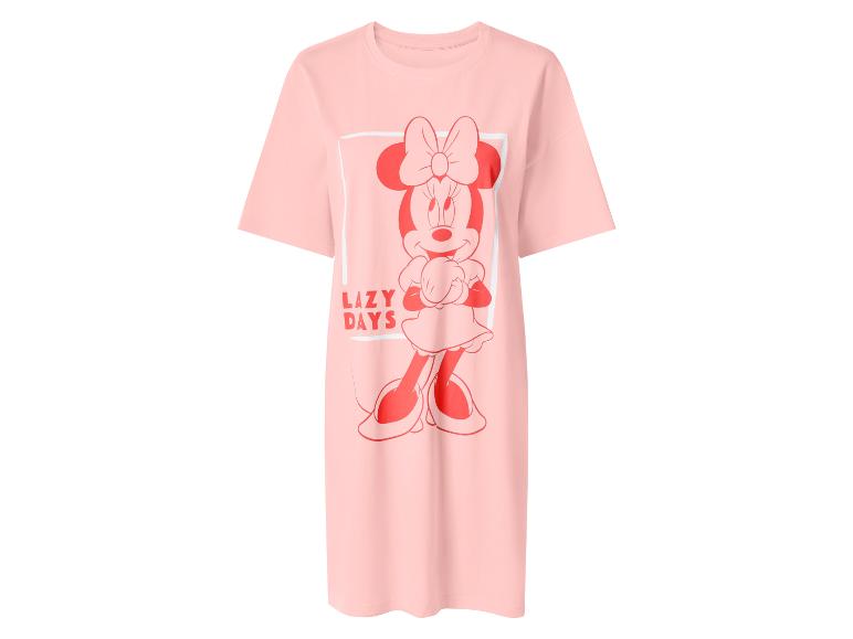 Roze nachthemd met Minnie Mouse-print en de tekst 'LAZY DAYS'.