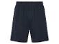 Donkerblauwe jersey shorts.