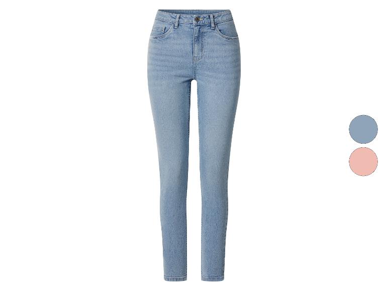 Dames lichtblauwe denim skinny jeans met twee kleuropties.