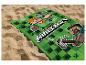 Minecraft strandlaken met iconische personages en gereedschap.