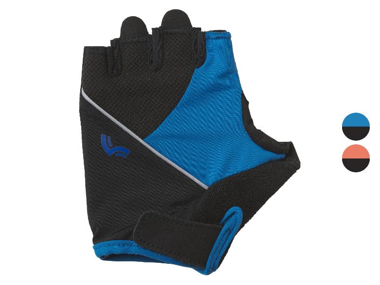 Mavic vingerloze fietshandschoenen, blauw en zwart.