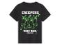 Zwart Minecraft t-shirt: Creepers willen knuffels.
