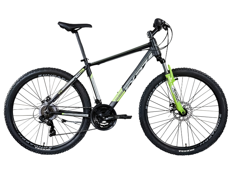 Zündapp FX27 mountainbike met hardtail vering en Shimano onderdelen.