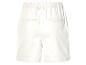Witte shorts met elastische tailleband.