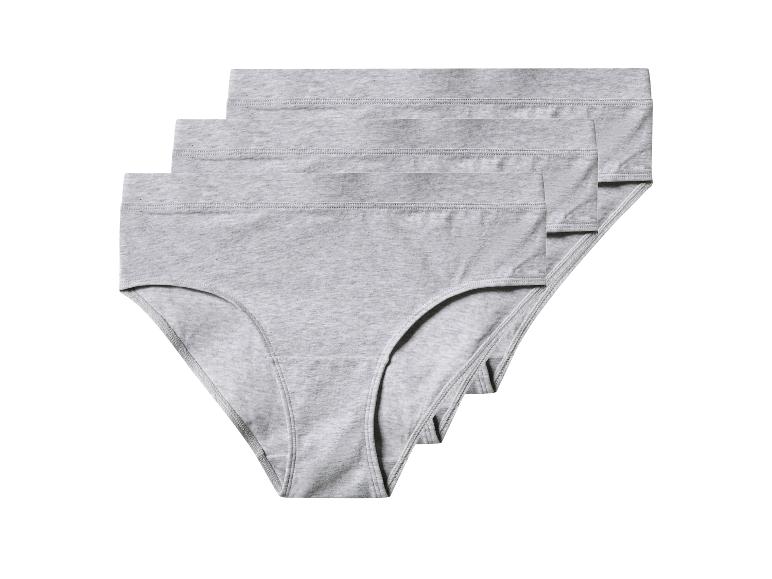 Drie paar grijze katoenen slips