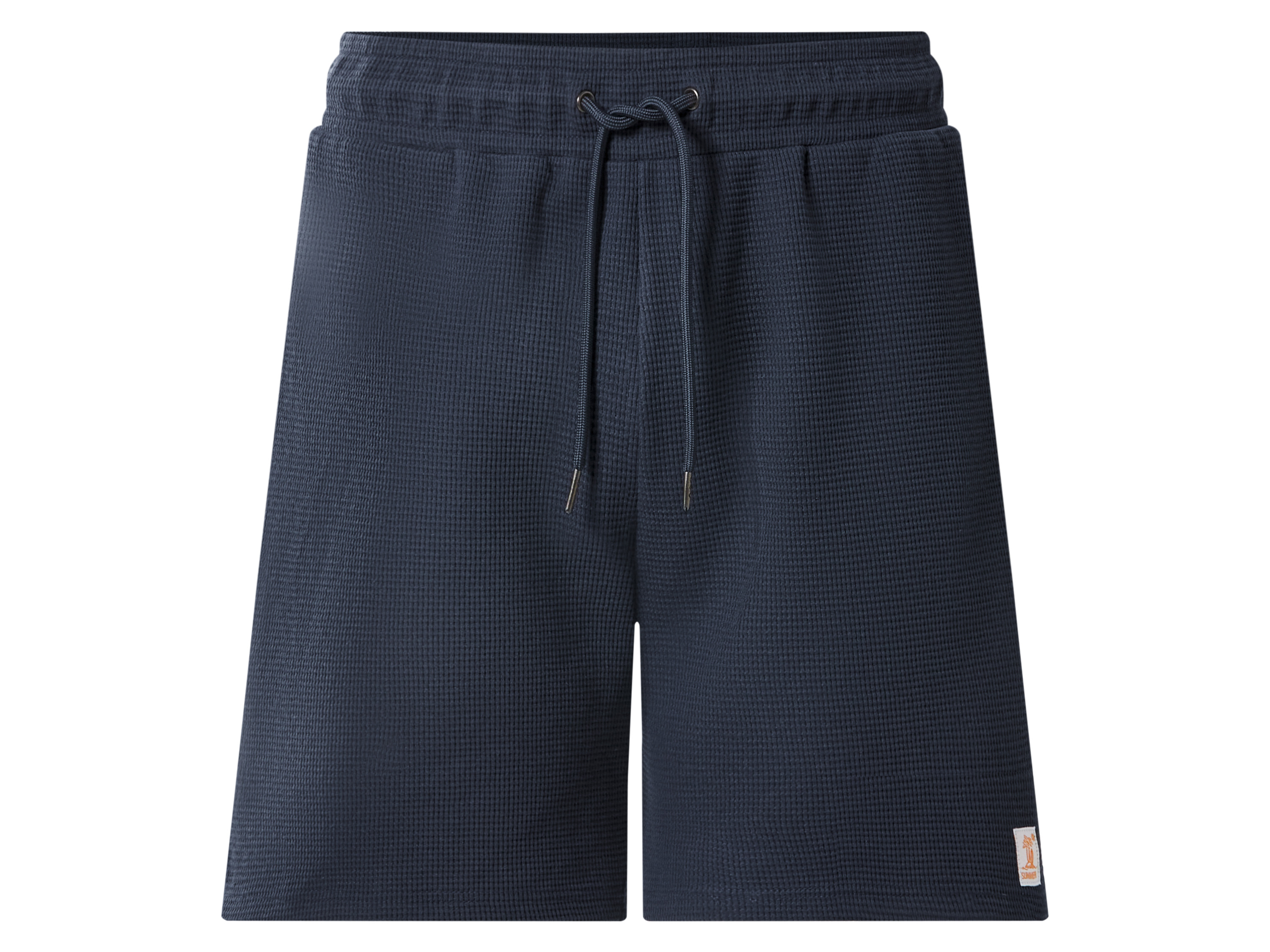ESMARA MEN Heren sweatshorts met wafelstructuur (Marineblauw, M)