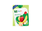 Appel-banaan puree zakje, 6x100g, voor kinderen vanaf 1 jaar, biologisch.