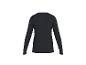 Zwart dames shirt met lange mouwen, achteraanzicht