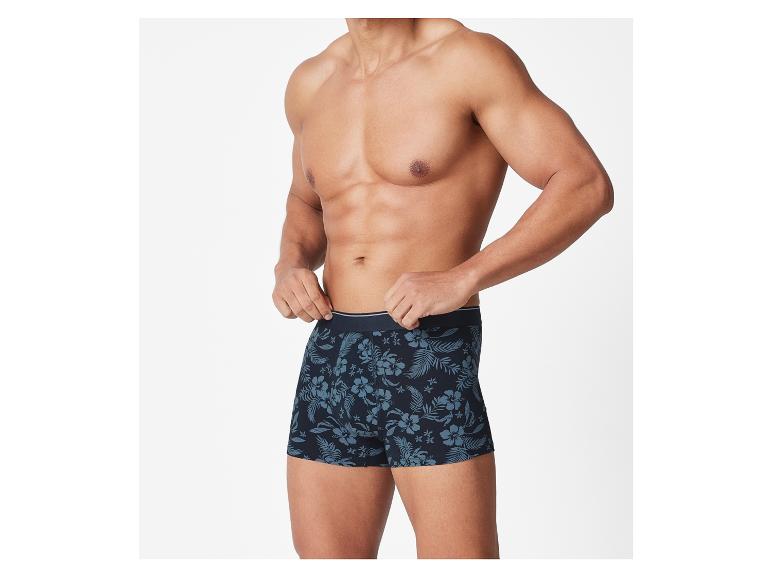 Herenshorts met tropische print.