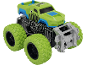 Groene speelgoed monstertruck met grote profielbanden