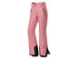 Roze ski broek met zwarte details.