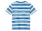 Heren T-shirt met korte mouwen en blauw-witte strepen