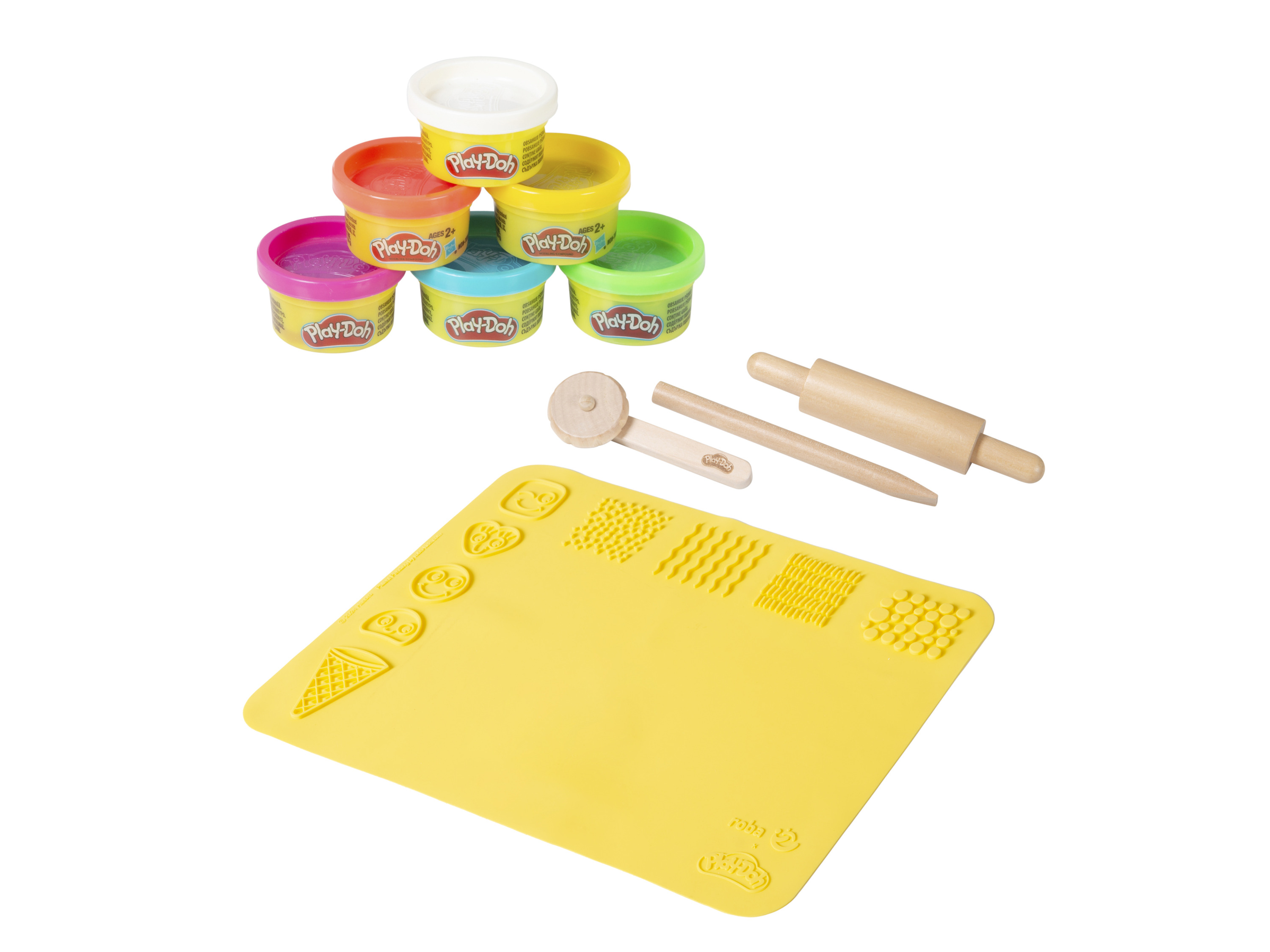 ROBA x Play-Doh Speelset - inclusief klei en houten gereedschap (klein (incl. 6x boetseerklei))
