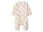 Witte baby romper met kleurrijke hartjes en rits