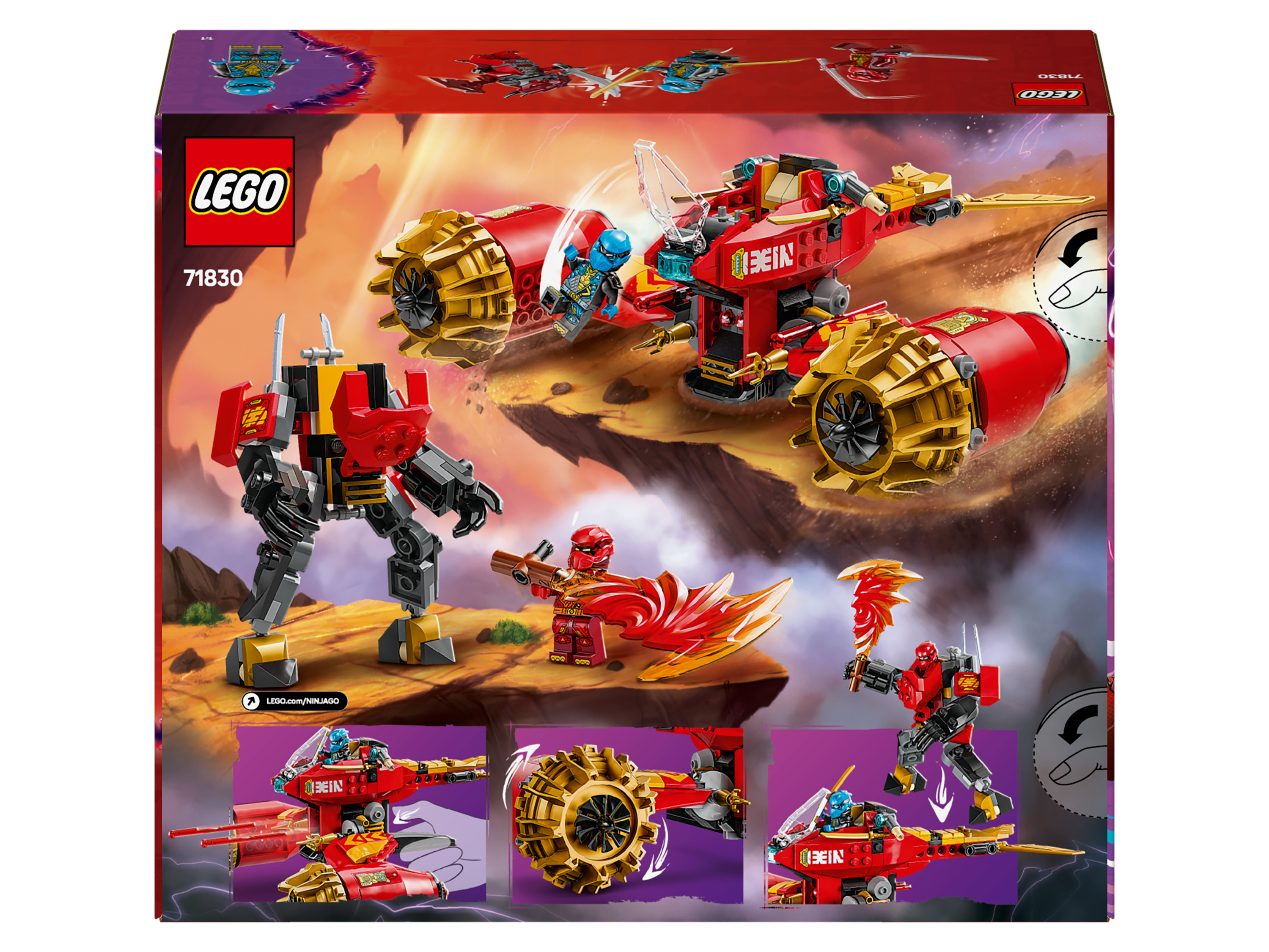 LEGO NINJAGO 71830 Kai's mechastormvoertuig