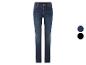Donkerblauwe skinny jeans voor dames.