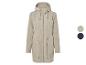 Beige parka met capuchon en gouden rits