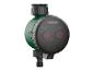 Groene en zwarte bewateringstimer met digitaal display.
