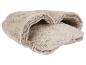 Zachte beige imitatiebont deken