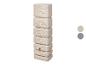 Beige regenton met kraan en steenmotief