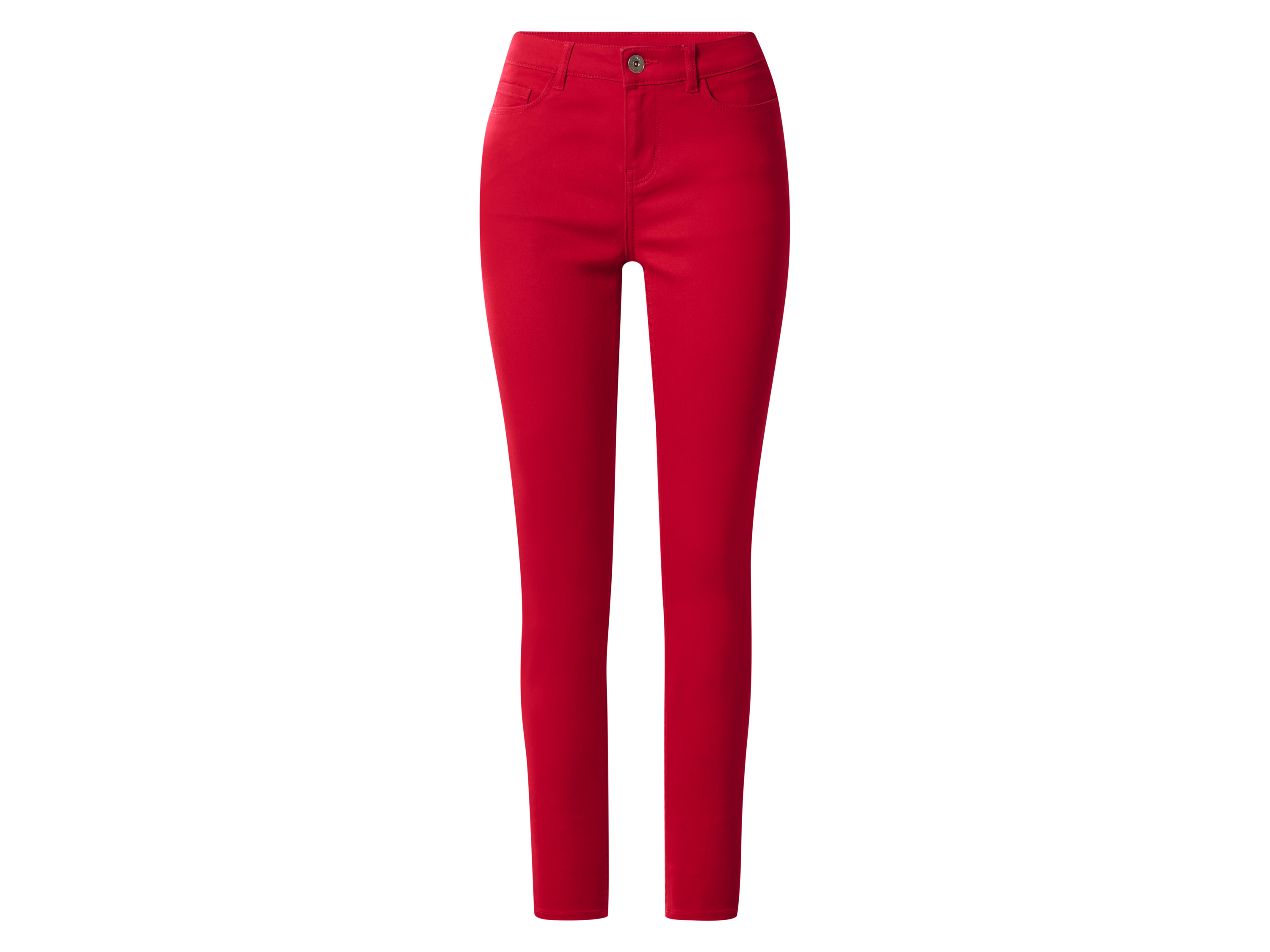 ESMARA Dames jeans - Skinny fit (Rood, 34)
