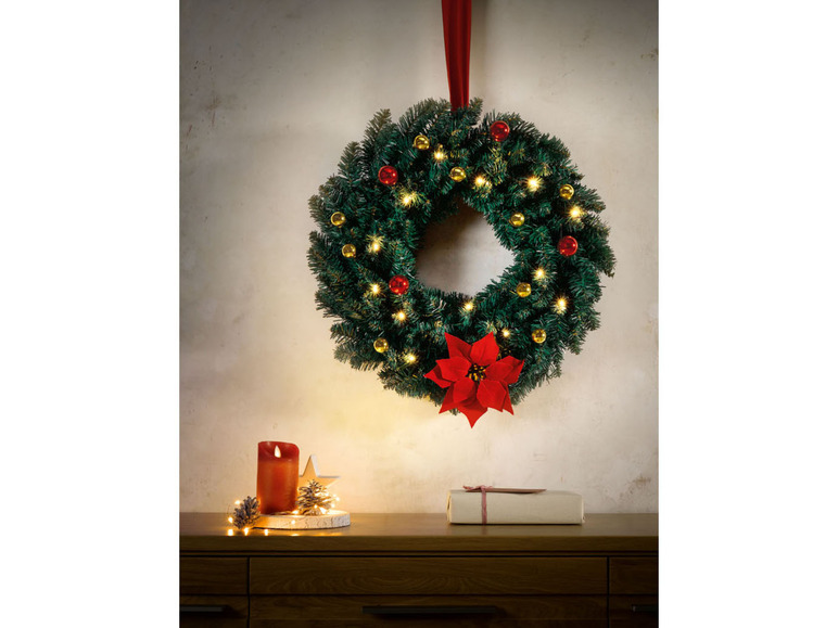 Ga naar volledige schermweergave: LIVARNO home LED-kerstkrans - afbeelding 4
