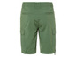 Groene cargo-shorts met zakken.