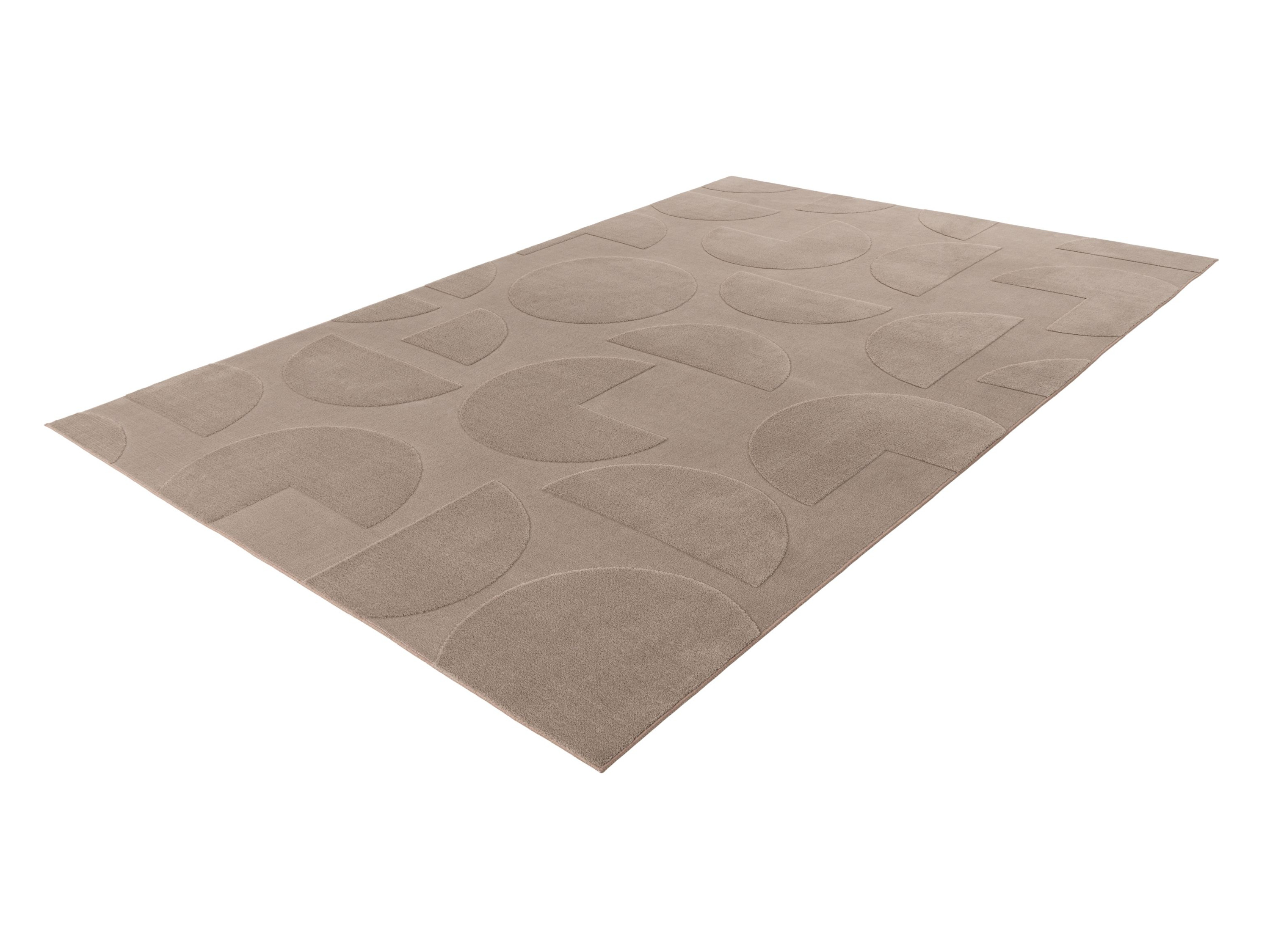 KAYOOM Vloerkleed Niburi 100, laagpolig (425, Taupe, 120 x 170 cm)