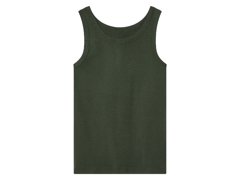 Donkergroen tanktop.