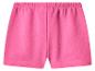 Roze korte broek met elastische tailleband.