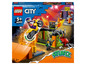 LEGO City Stuntz set met een motorcrosser, een stuntramp en een spinnenweb.