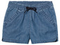 Blauwe denim shorts met elastische tailleband