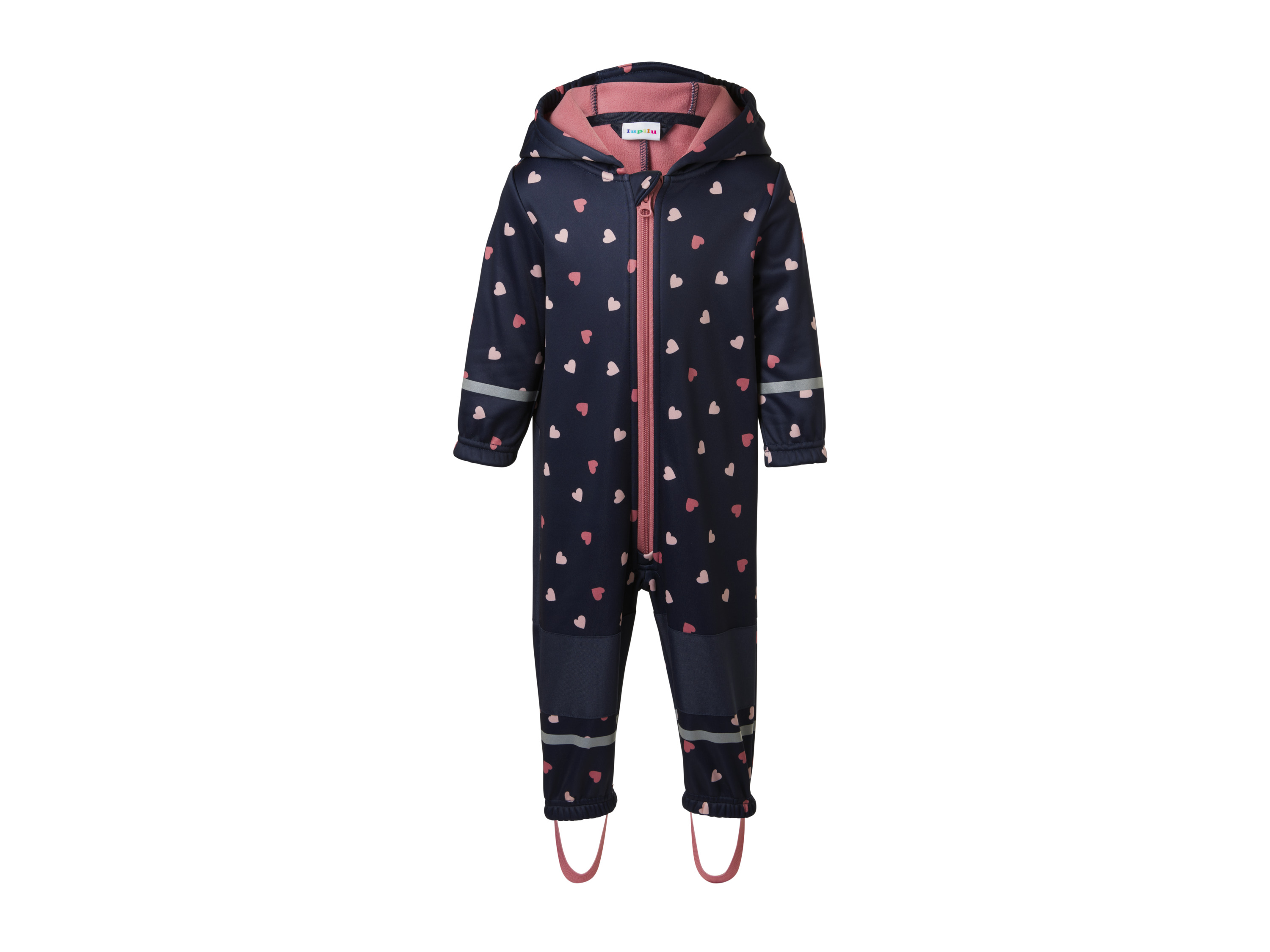 LUPILU Kinder softshell regenpak (Marineblauw, 74/80)