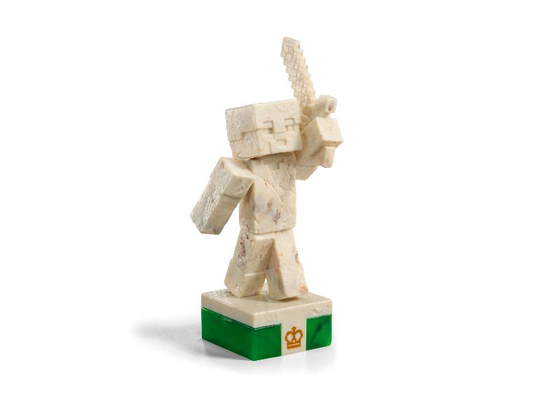 Steve-schaakstuk uit de Minecraft-schaakset van The Noble Collection