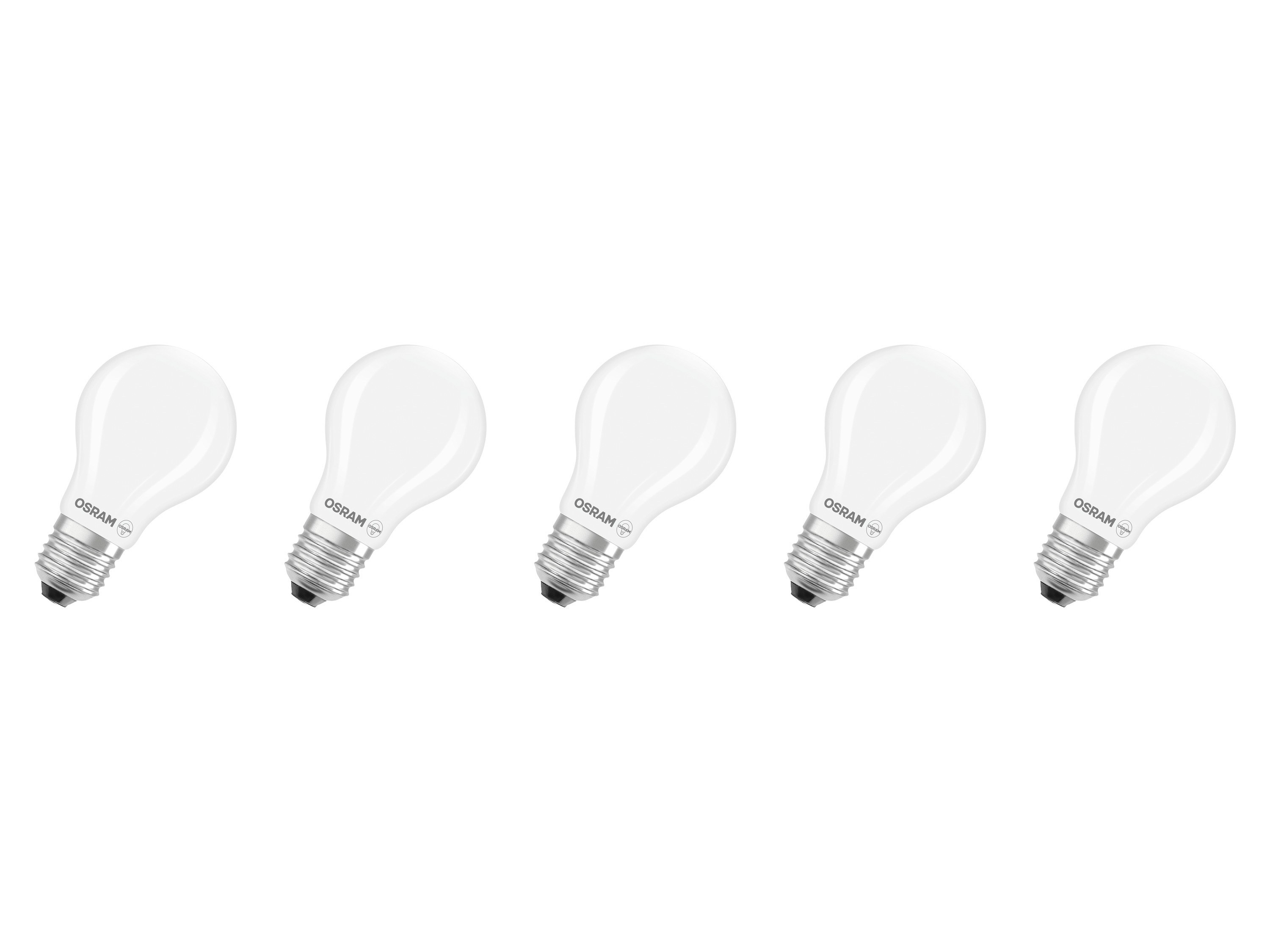 OSRAM Set van 5 LED-lampen Base Retro (CLA60, E27, 806lm, 2700 K, Mat)