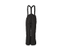 Zwarte skibroek met bretels, elastische tailleband en discreet logo.