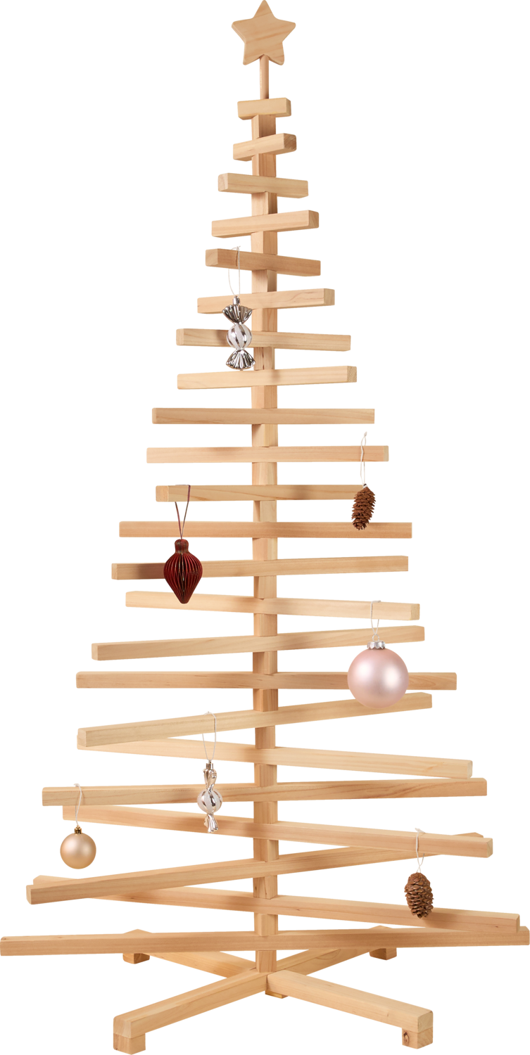 LIVARNO Houten kerstboom, 160 cm, draaibare takken