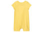 Een gele romper voor baby's.