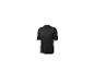 Zwart sport T-shirt met korte mouwen en rits