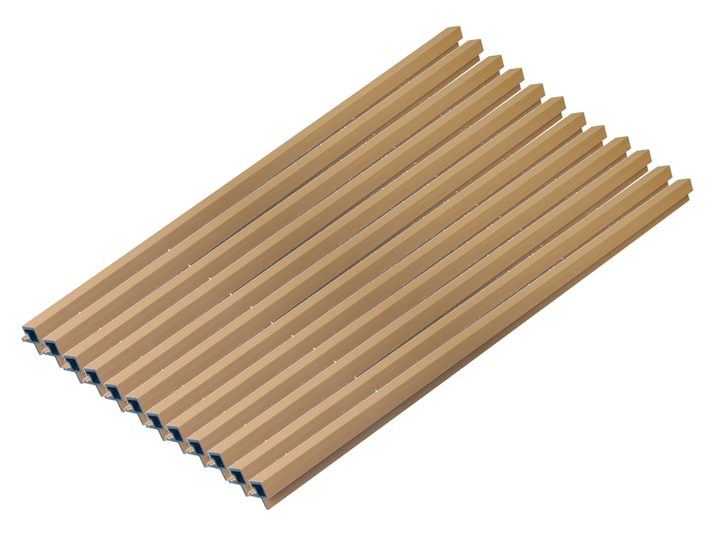 HOME DELUXE WPC hoekprofiel SANO, voor gevelbekleding "DUVAR" (12-delige set, Teak)