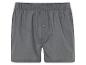 Donkergrijze boxershorts van katoen.