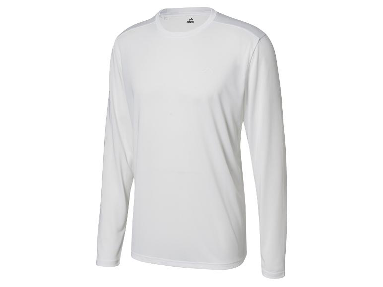Wit CRIVIT heren longsleeve shirt.