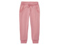 Roze sweatpants met ruches voor meisjes.