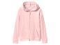 Lichtroze hoodie met rits
