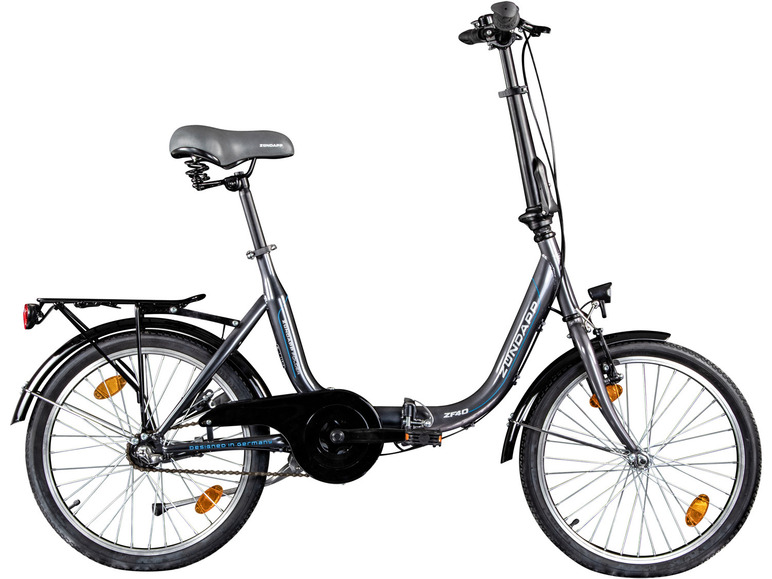 Zündapp Z-Fold vouwfiets met bagagedrager.
