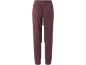 Pruimkleurige fleece joggingbroek met elastische tailleband.