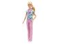 Barbie dokterspop in medische kleding met stethoscoop