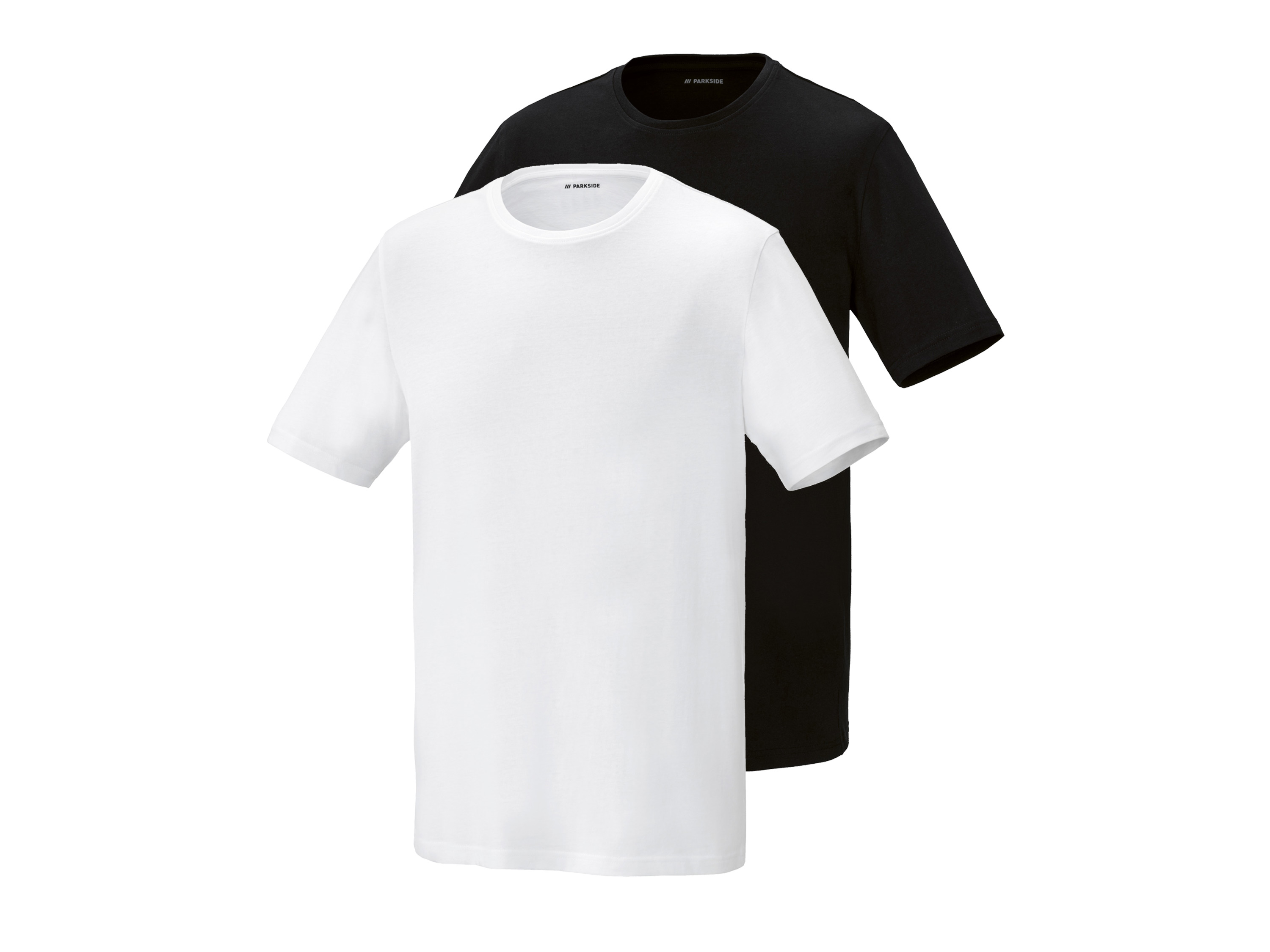 PARKSIDE Set van 2 heren T-shirts (Zwart/wit, XXL)