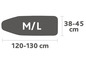 Een strijkplank met de afmetingen 120-130 cm x 38-45 cm.